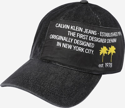 Șapcă Calvin Klein Jeans pe galben / negru / alb, Vizualizare produs
