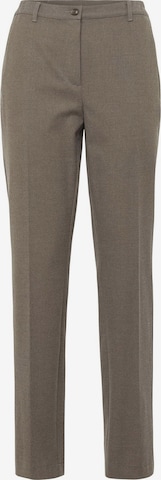 Pantalon à plis Goldner en marron : devant