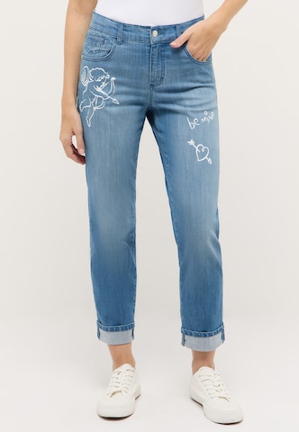 Angels Tapered Jeans 'Darleen Love' in Blau: Vorderseite