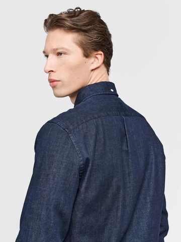 SANVT Regular Fit Businesshemd 'The Perfect Denim Shirt' in Blau