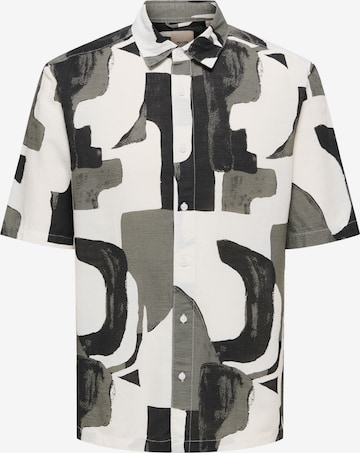 Only & Sons - Ajuste regular Camisa 'ONSHarvi' en negro: frente
