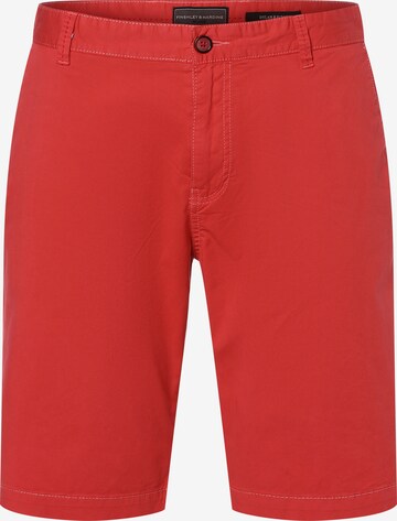 Finshley & Harding Chino ' Dylan ' in Rood: voorkant