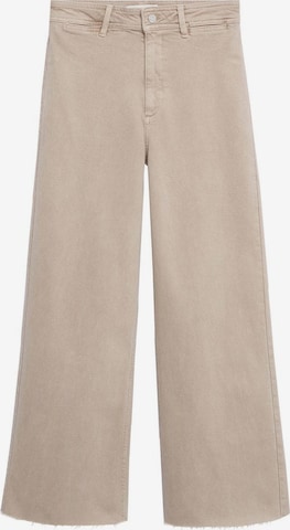 Wide leg Jeans 'Catherin' di MANGO in beige: frontale
