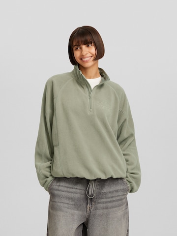 Pull-over Bershka en vert