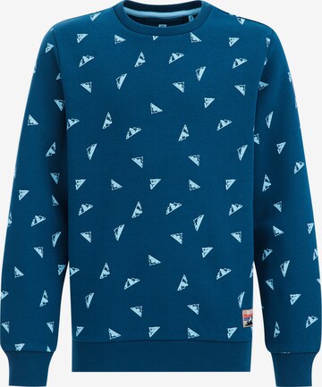 WE Fashion Sweatshirt in Blauw: voorkant