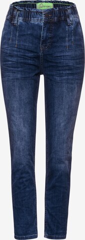 STREET ONE Slimfit Jeans in Blauw: voorkant