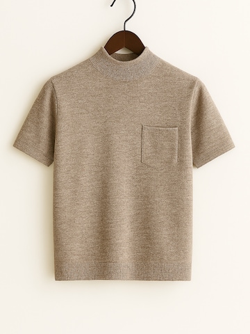 WEARABLE STORIES Sweater 'Lone' in Grey: front