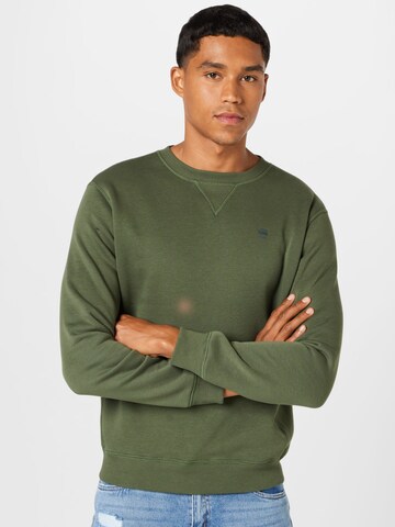 G-Star RAW Sweatshirt 'Premium core' in Grün: predná strana