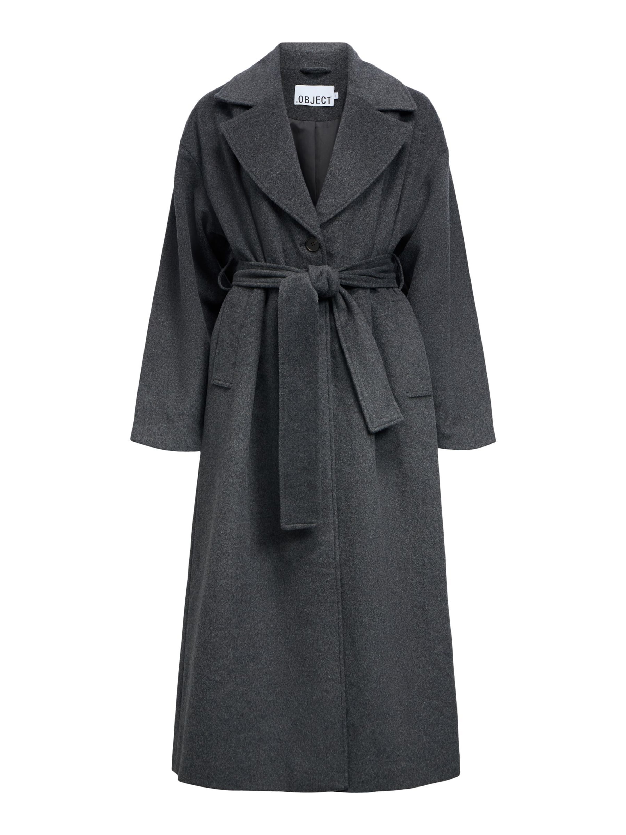 Cappotto di mezza stagione di OBJECT in grigio: frontale