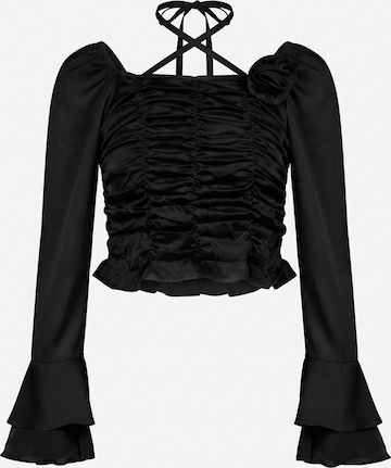 faina Bluse in Schwarz: Vorderseite