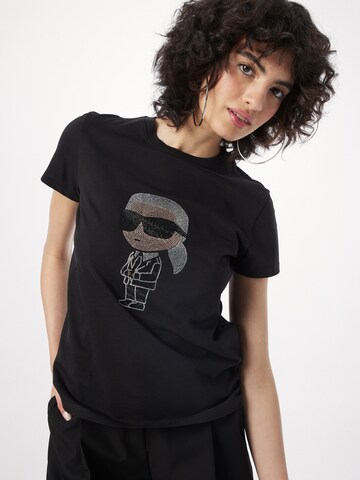 Karl Lagerfeld Shirt 'Ikonik' in Zwart