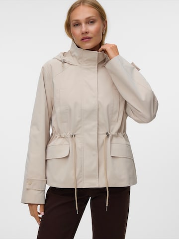 VERO MODA Přechodová parka – béžová: přední strana