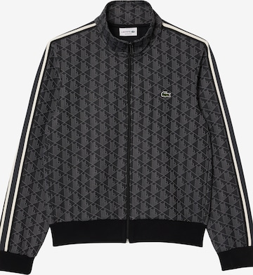 LACOSTE Zip-Up Hoodie in Grey: front