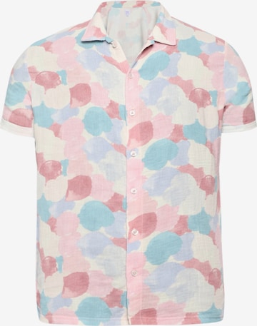 Campus Sutra Comfort fit Button Up Shirt 'Miles' in Pink: front