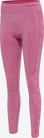 Hummel Skinny Sportbyxa i rosa