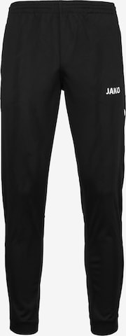 JAKO Regular Workout Pants 'Competition 2.0' in Black: front