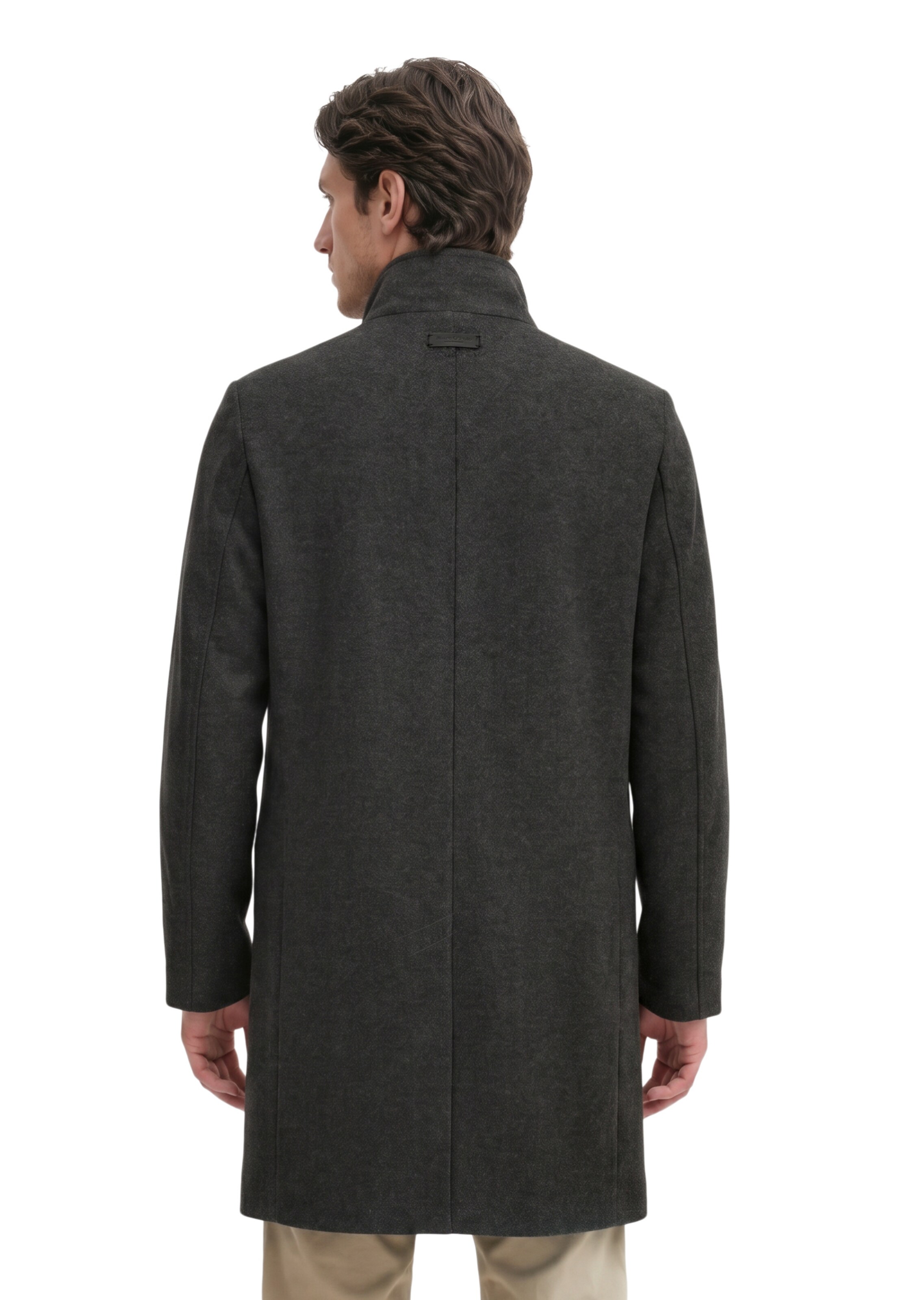 Marc O'Polo Wintermantel in Schwarz: Rückseite