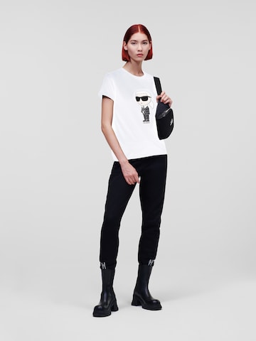 Karl Lagerfeld - Camiseta 'Ikonik 2.0' en blanco