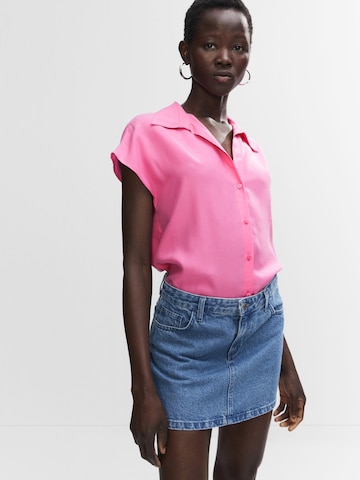 MANGO Bluse 'LIM' i pink: forside