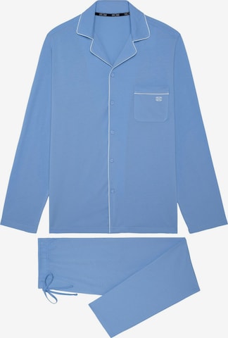 HOM Pyjama lang 'Rafael' in Blau: Vorderseite