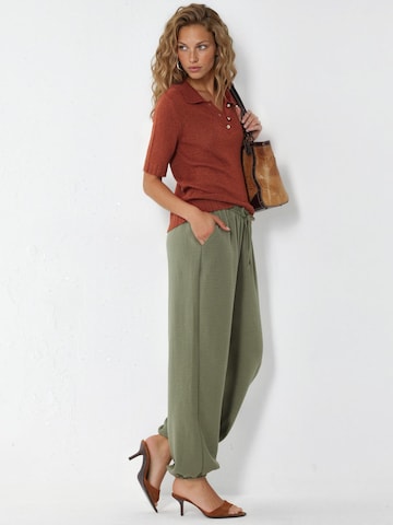 Regular Pantalon de sport Busem en vert