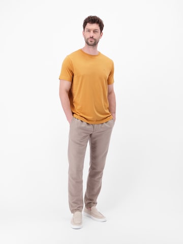 LERROS Rundhals T-Shirt aus Baumwolle in Orange