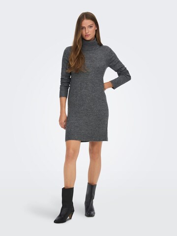 JDY Knitted dress 'ELANOR' in Grey