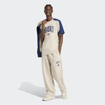 ADIDAS SPORTSWEAR Свободный крой Спортивные штаны 'COLLEGIATE' в Бежевый