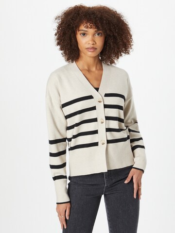 Someday Knit Cardigan 'Tulie' in Beige: front