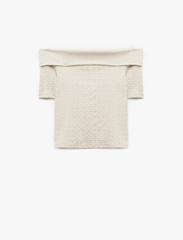 Koton T-Shirt in Beige