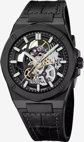 FESTINA - Reloj analógico en negro: frente