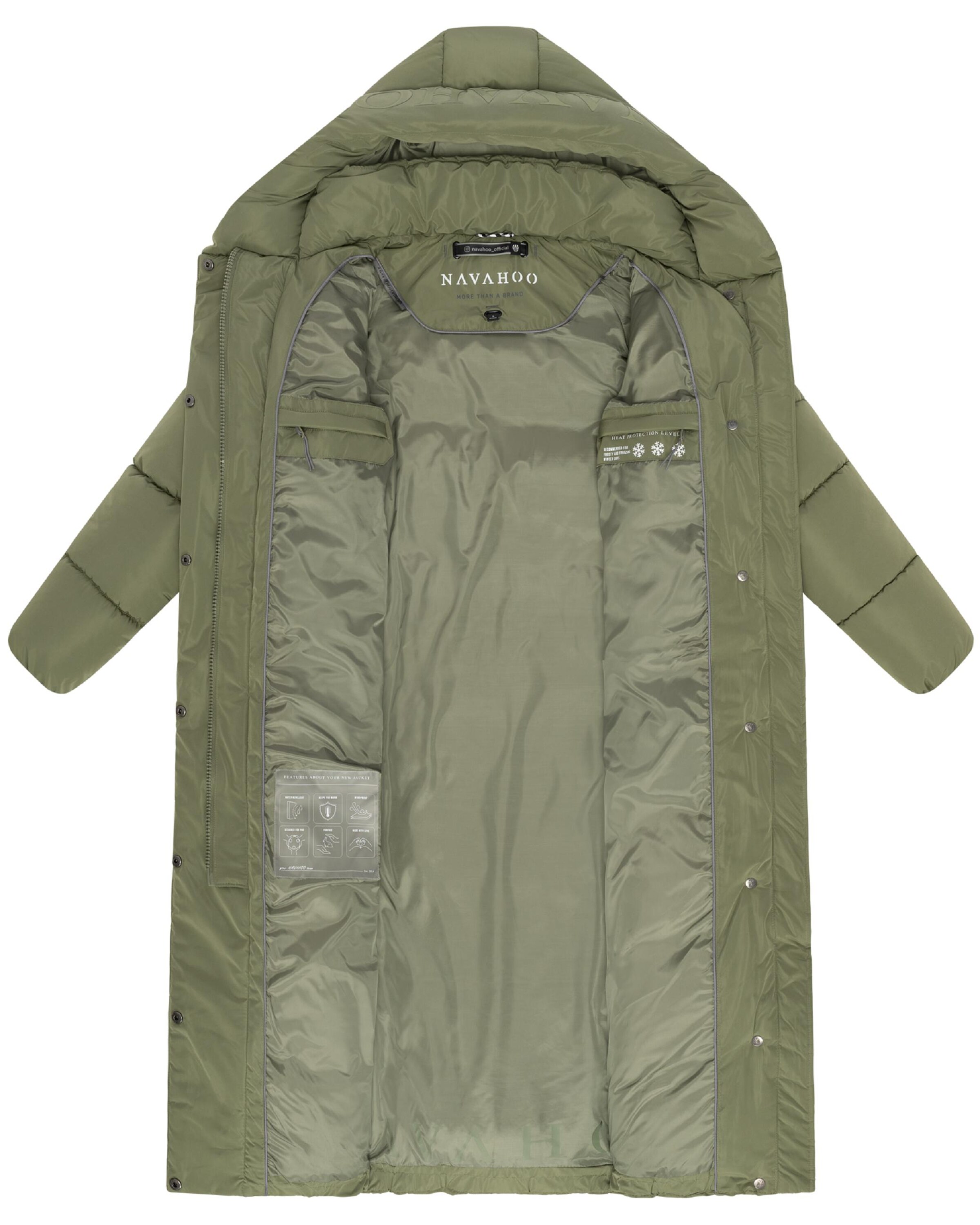 NAVAHOO - Abrigo de invierno 'Eisblick 14' en verde