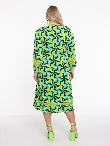 Yoek Dress in Green