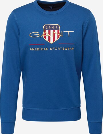 Sweat-shirt GANT en bleu : devant