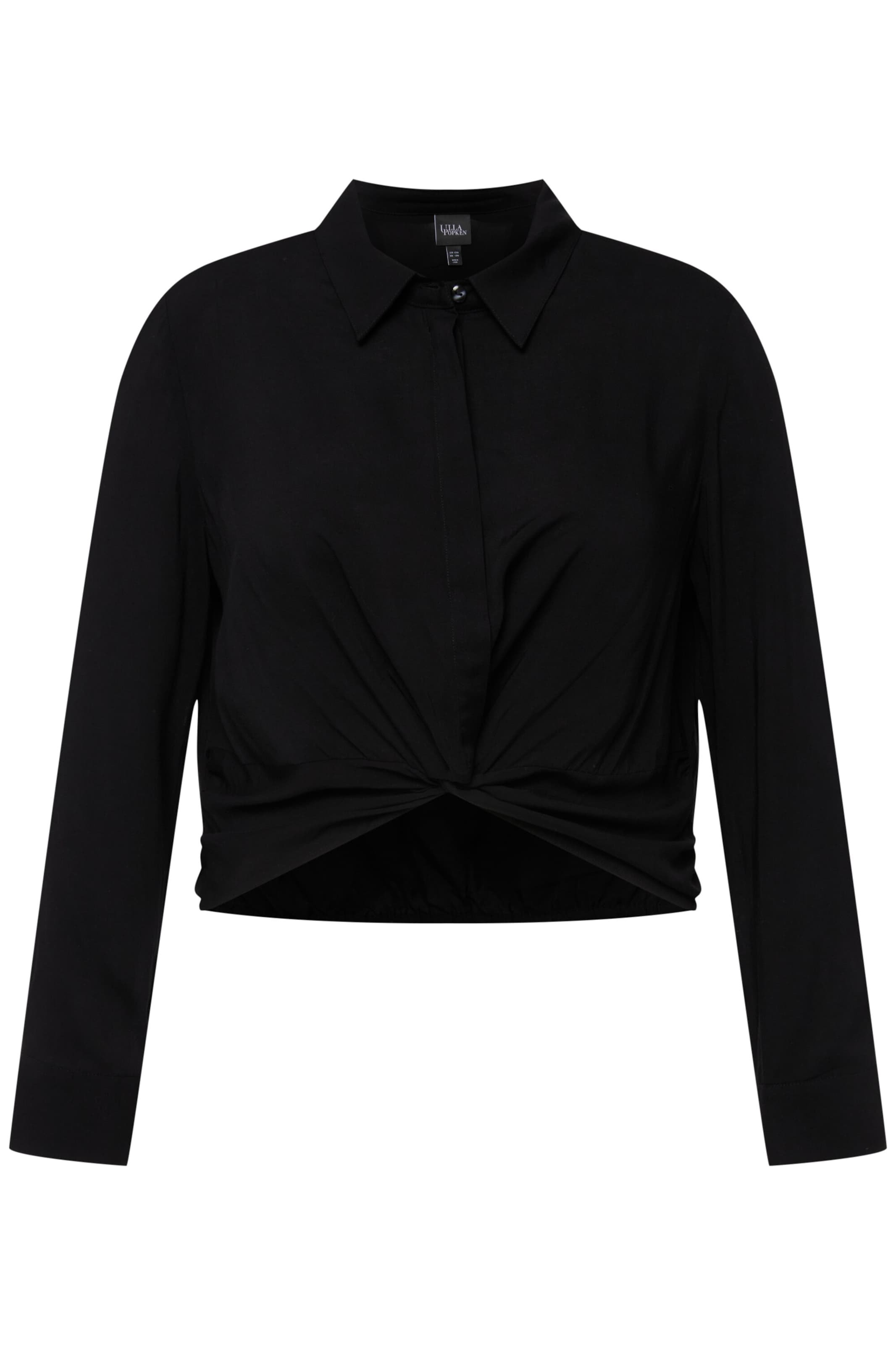Ulla Popken Bluse in Schwarz: Vorderseite