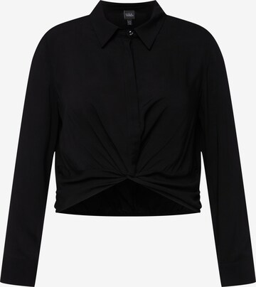 Ulla Popken Blouse in Zwart: voorkant