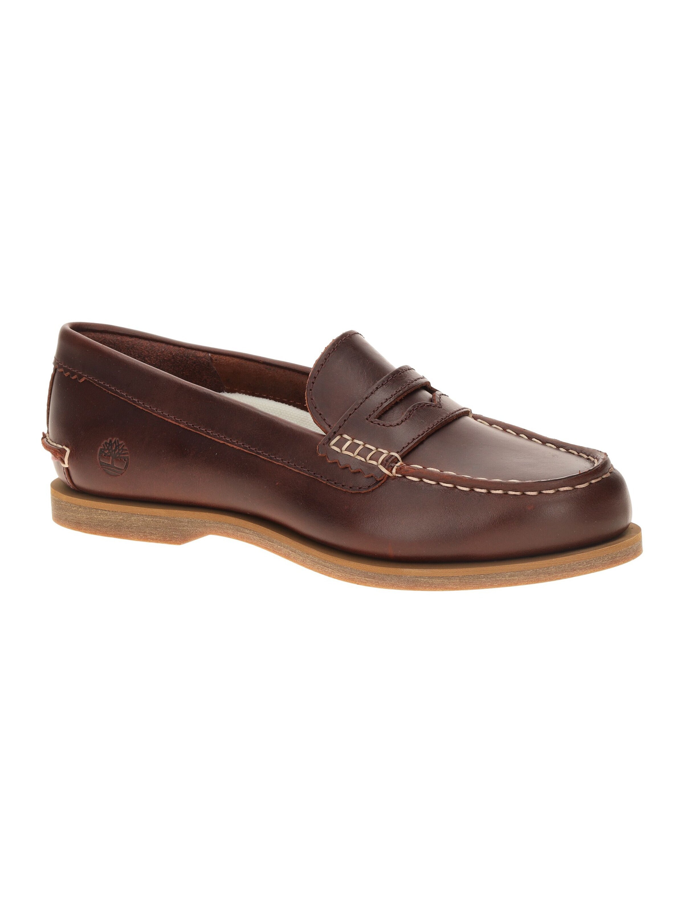 TIMBERLAND Classic Flats 'Timberland Classic Boat Slipper rot burgundy Damen Loafer 0A5MXN' in Red: front