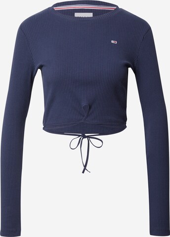 T-shirt Tommy Jeans en bleu : devant