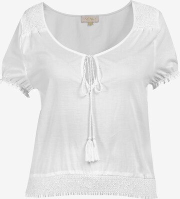 usha FESTIVAL Shirt in White: front