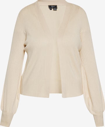 faina Knit Cardigan in Beige: front