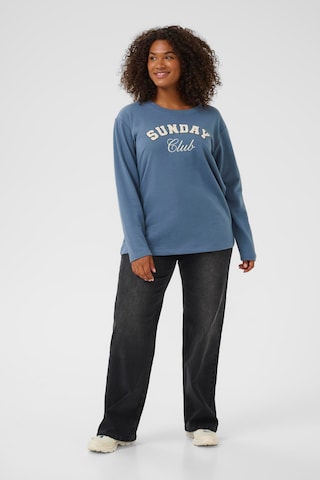 Sweat-shirt 'Eliza' KAFFE CURVE en bleu