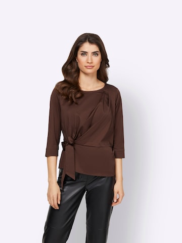 Camicia da donna di Ashley Brooke by heine in marrone: frontale