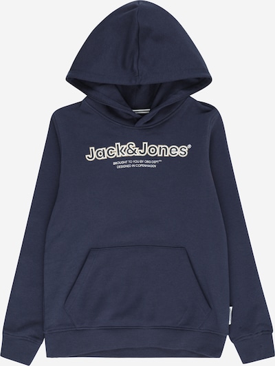 Bluză de molton 'Lakewood' Jack & Jones Junior pe bleumarin / gri deschis / alb, Vizualizare produs