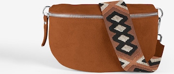 lePelou Gürteltasche 'ONDA medium' in Braun: Vorderseite