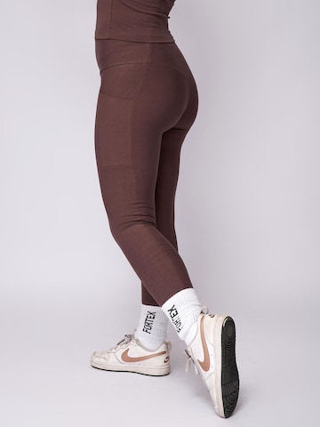 Fortex Fitness - Skinny Leggings 'Essential Leggings' en marrón