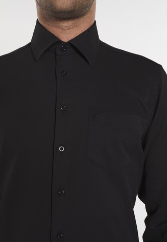 DENIM CULTURE Regularny krój Koszula 'MAXIMILLIAN' w kolorze czarny