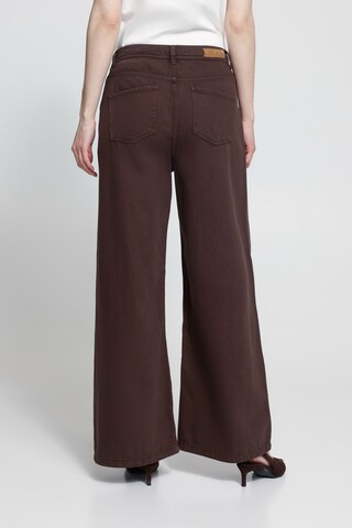 ICHI regular Jeans 'IHHezano' i brun