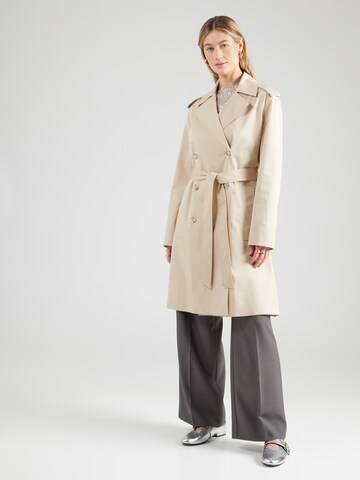 BOSS Between-seasons coat 'Cotrench' in Beige: front