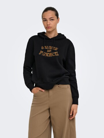 Sweat-shirt 'ONLMaia' ONLY en noir : devant
