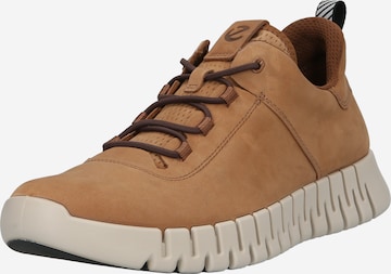 ECCO Sneakers laag 'Gruuv' in Bruin: voorkant